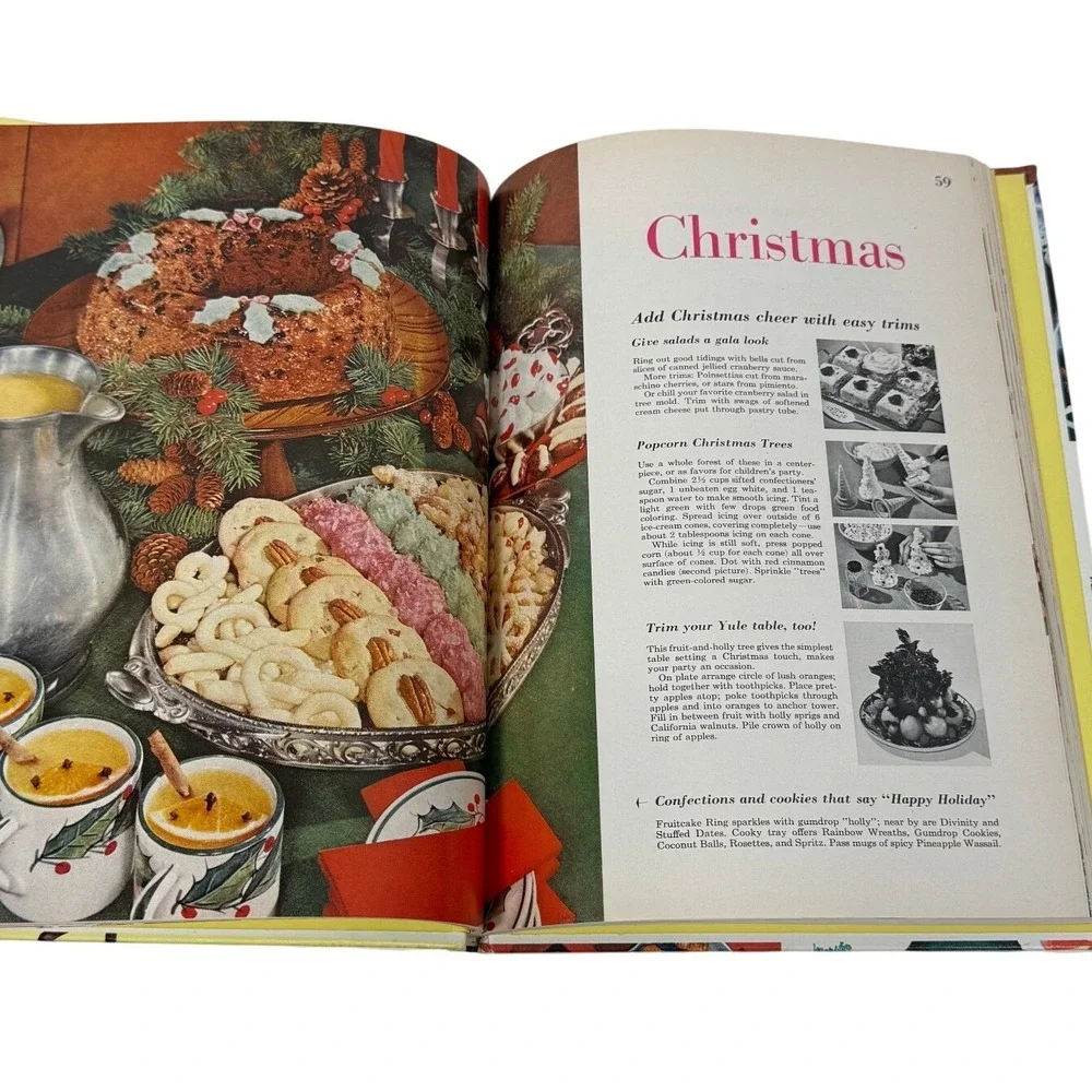 VTG Better Homes & Gardens Holiday Cook Book 1959 Special Occasions 345‎ Recipes